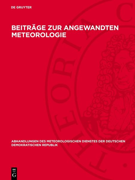 Produktbild: Beitr&auml;ge zur angewandten Meteorologie