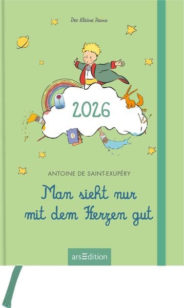 Produktbild: Buchkalender Man sieht nur mit dem Herzen gut 2026