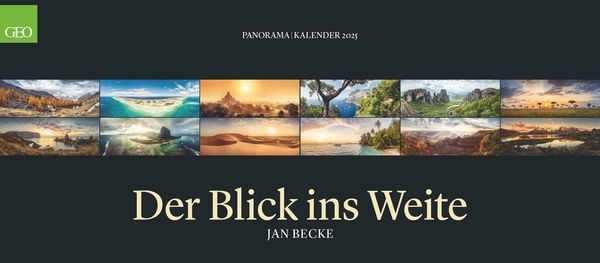 GEO Panorama: Der Blick ins Weite 2025 - Panorama-Kalender - Wand 