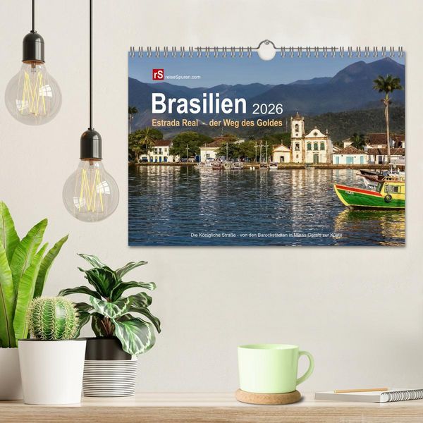 Produktbild: Brasilien 2026 Estrada Real - der Weg des Goldes (Wandkalender 2026 DIN A4 quer), CALVENDO Monatskalender