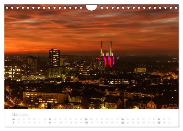 Produktbild: Hannover bei Nacht (Wandkalender 2026 DIN A4 quer), CALVENDO Monatskalender