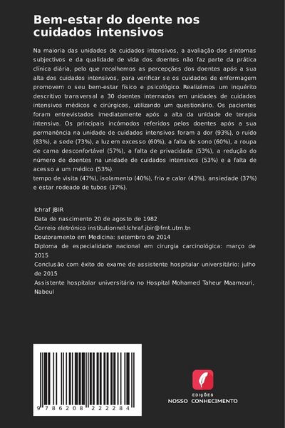 Produktbild: Bem-estar do doente nos cuidados intensivos