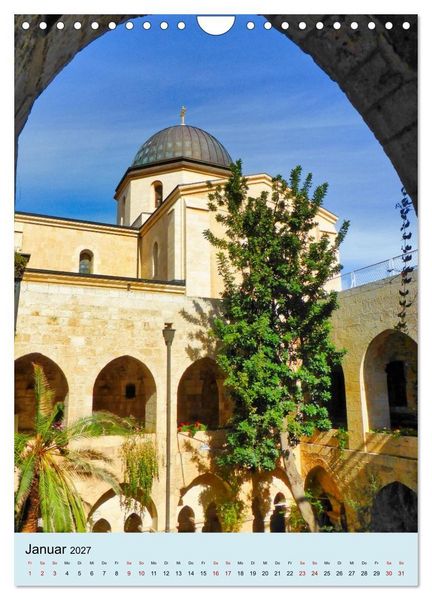 Produktbild: Evangelische Erl&ouml;serkirche Jerusalem (Wandkalender 2027 DIN A4 hoch), CALVENDO Monatskalender