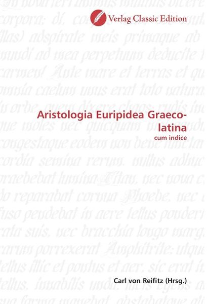 Produktbild: Aristologia Euripidea Graeco-latina