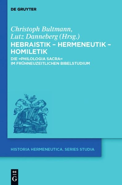 Produktbild: Hebraistik &ndash; Hermeneutik &ndash; Homiletik