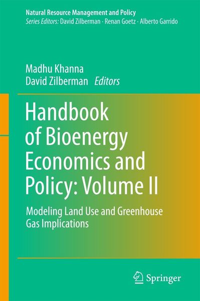 Produktbild: Handbook of Bioenergy Economics and Policy: Volume II