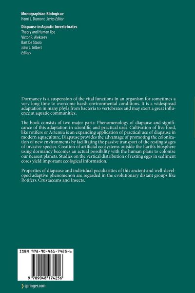Produktbild: Diapause in Aquatic Invertebrates