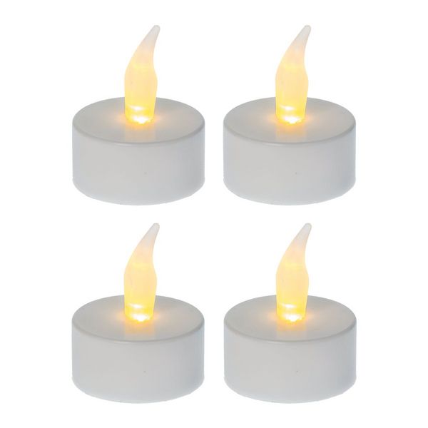 Produktbild: Idena LED Teelichter batteriebetrieben &Oslash;4x4cm 4 St&uuml;ck