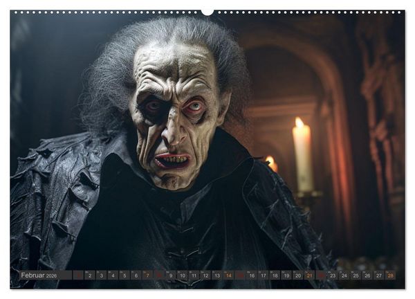 Produktbild: Vampire - Kreaturen der Nacht (Wandkalender 2026 DIN A2 quer), CALVENDO Monatskalender