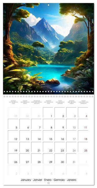 Produktbild: WORLD TRAVEL SCENIC DESTINATIONS (Wall Calendar 2026 12 &times; 12 Inch) CALVENDO 12 Month Wall Calendar