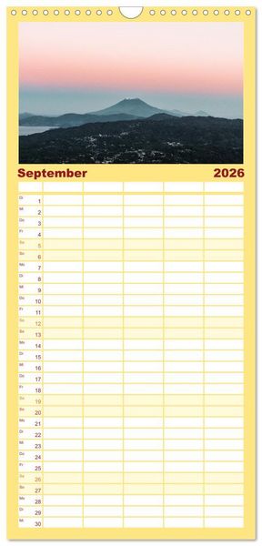 Produktbild: Familienplaner 2026 - El Salvador - Unber&uuml;hrte und wundersch&ouml;ne Natur. mit 5 Spalten (Wandkalender, 21 x 45 cm) CALVENDO