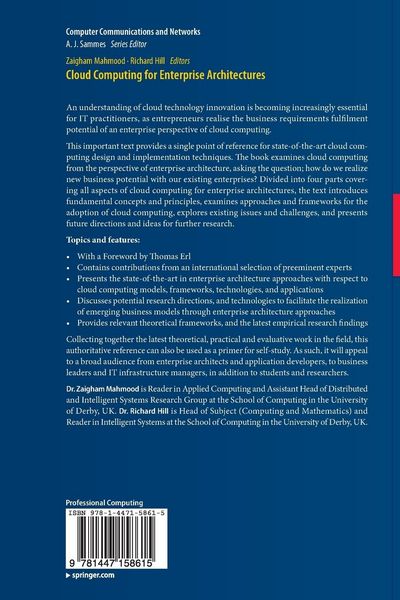 Produktbild: Cloud Computing for Enterprise Architectures