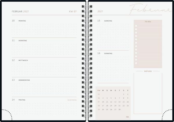 Produktbild: rido/id&eacute; 7021407017 Buchkalender Premium Young Line 2027 "Marble" A5, Papier