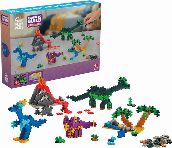 Produktbild: Plus Plus,600 Kreativ Bausteine Dinosaurier