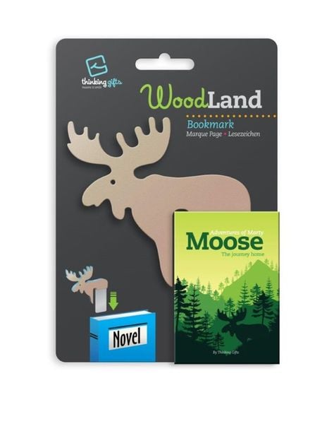 Woodland Lesezeichen Moose - Elch