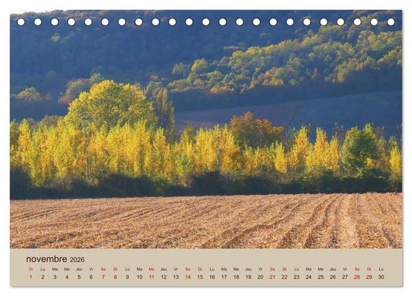 Produktbild: Paysages de l'Yonne (Calendrier de bureau 2026 DIN A5 vertical), CALVENDO calendrier mensuel