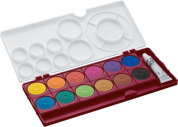 Produktbild: LAMY Malkasten Deckfarbkasten aquaplus multired, 12 Farben