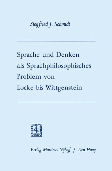 Produktbild: Sprache und Denken als Sprachphilosophisches Problem von Locke bis Wittgenstein
