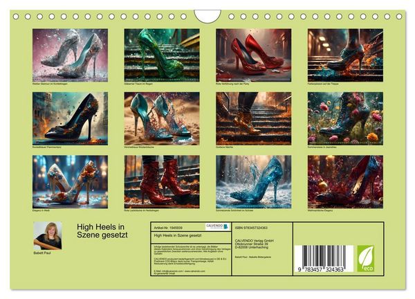 Produktbild: High Heels in Szene gesetzt (Wandkalender 2026 DIN A4 quer), CALVENDO Monatskalender