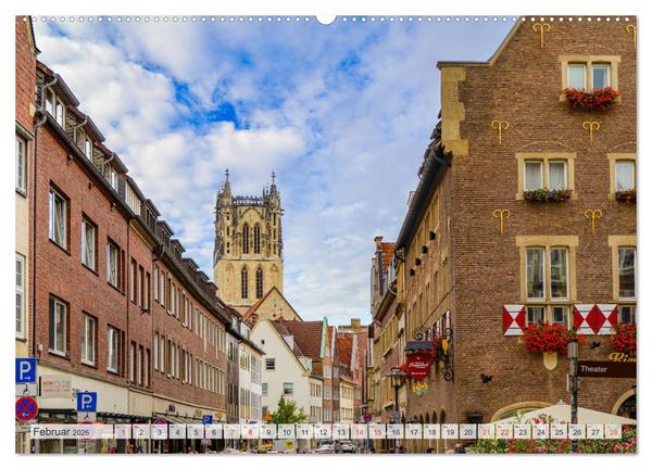Produktbild: M&uuml;nster Impressionen (hochwertiger Premium Wandkalender 2026 DIN A2 quer), Kunstdruck in Hochglanz
