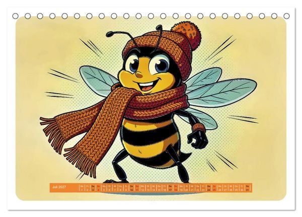 Produktbild: Lustige Bienchen - Comic (Tischkalender 2027 DIN A5 quer), CALVENDO Monatskalender