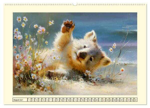 Produktbild: Wombats. Australiens liebenswerte Beuteltiere (hochwertiger Premium Wandkalender 2027 DIN A2 quer), Kunstdruck in Hochglanz
