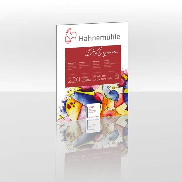 Produktbild: Hahnem&uuml;hle Papier D'Aqua, 36 x 48 cm, 220 g/m&sup2;