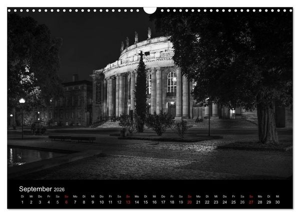 Produktbild: Stuttgart bei Nacht (Wandkalender 2026 DIN A3 quer), CALVENDO Monatskalender