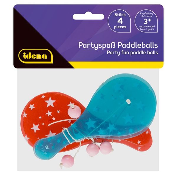 Produktbild: Idena Paddleballs Partyspa&szlig; 4 St&uuml;ck