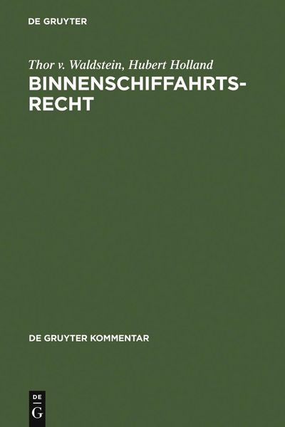 Produktbild: Binnenschiffahrtsrecht