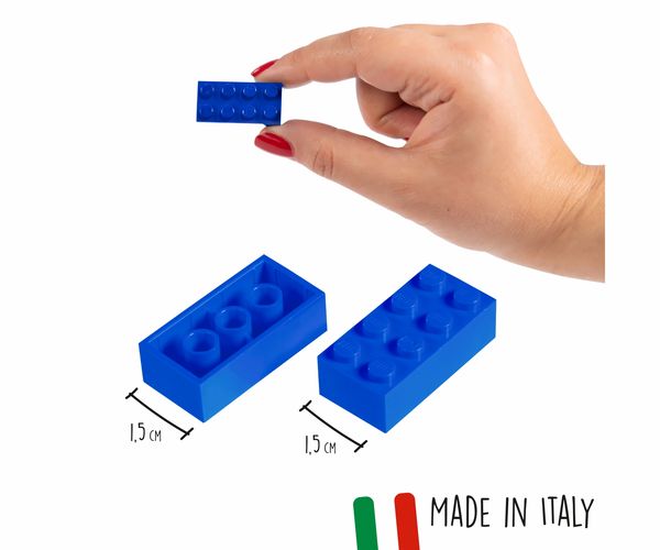 Produktbild: Simba 104118906 - Blox Steine in Dose, Konstruktionsspielzeug, 100, blau
