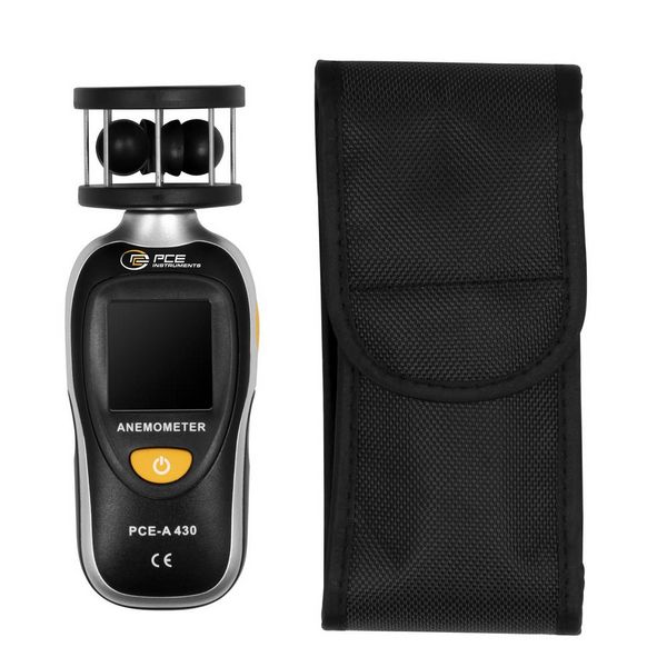 Produktbild: PCE Instruments PCE-A 430 Anemometer 2.5 bis 105 km/h mit Temperaturmessfunktion