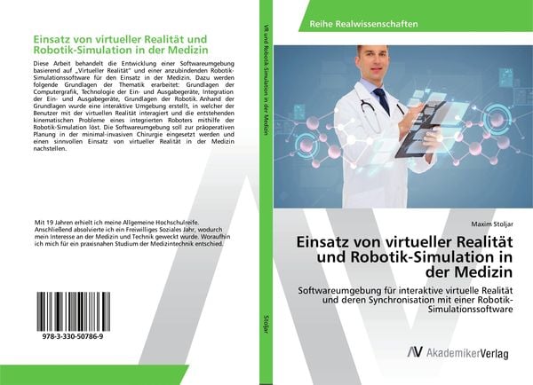 Produktbild: Einsatz von virtueller Realit&auml;t und Robotik-Simulation in der Medizin
