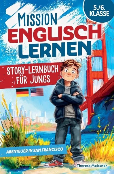 Produktbild: Mission Englisch lernen 5./6. Klasse - Story-Lernbuch f&uuml;r Jungs