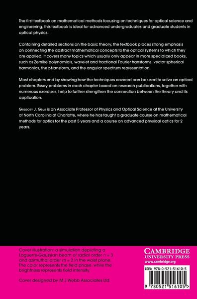Produktbild: Mathematical Methods for Optical Physics and Engineering