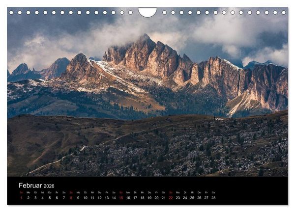 Produktbild: Von Venetien nach S&uuml;dtirol (Wandkalender 2026 DIN A4 quer), CALVENDO Monatskalender