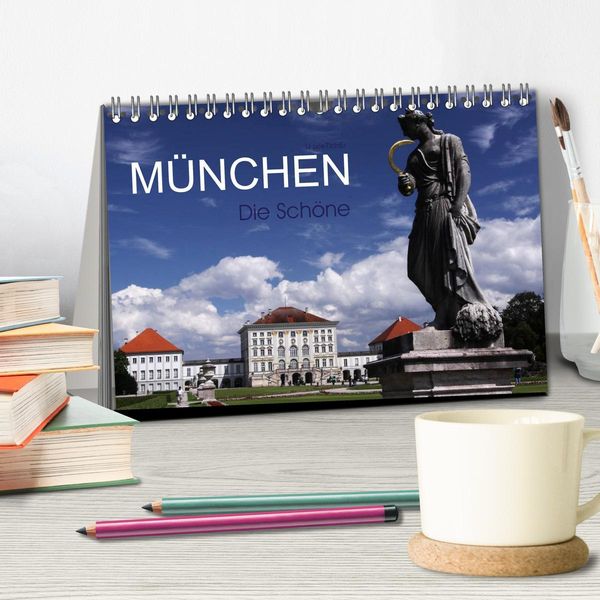 Produktbild: M&uuml;nchen - Die Sch&ouml;ne (Tischkalender 2026 DIN A5 quer), CALVENDO Monatskalender