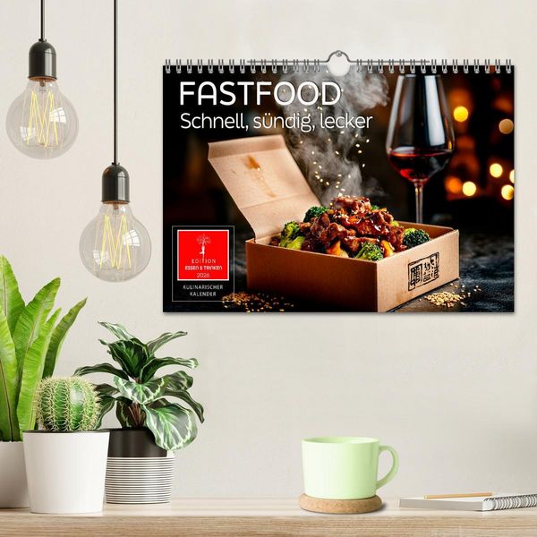Produktbild: Fastfood - schnell, s&uuml;ndig, lecker (Wandkalender 2026 DIN A4 quer), CALVENDO Monatskalender