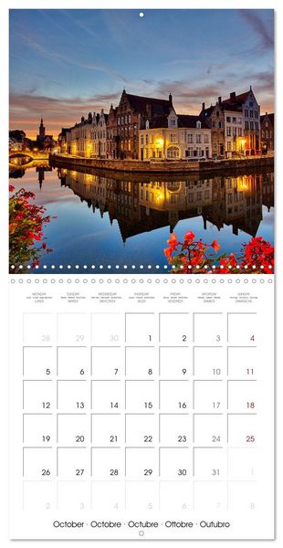 Produktbild: Comt&eacute; de Flandre (Calendrier mural carr&eacute; 2026 30x30 cm) Calendrier double avec une page pour vos prises de notes