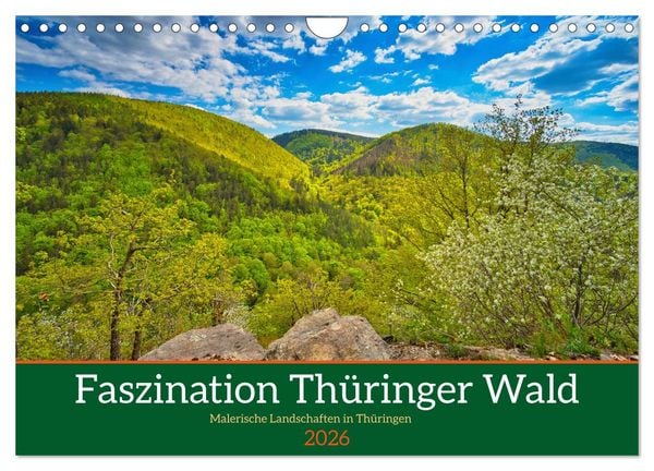 Faszination Thüringer Wald (Wandkalender 2026 DIN A4 quer), CALVENDO Monatskalender