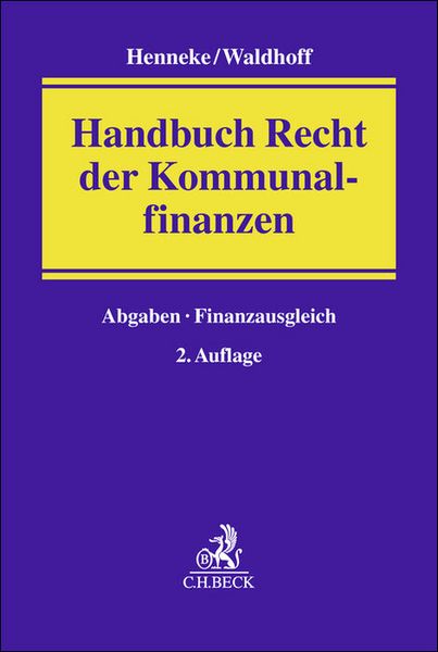 Produktbild: Handbuch Recht der Kommunalfinanzen