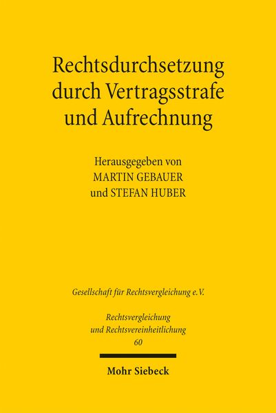 Produktbild: Rechtsdurchsetzung durch Vertragsstrafe und Aufrechnung