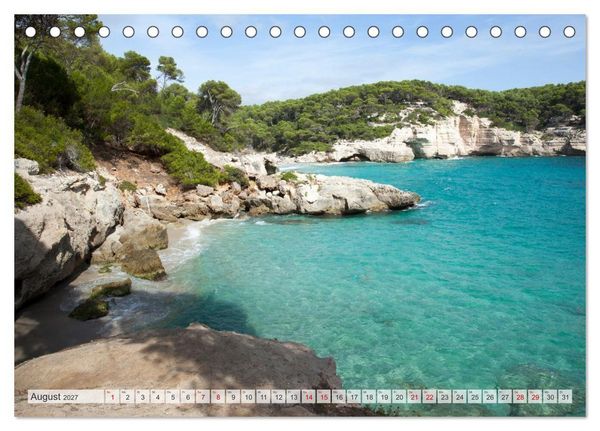 Produktbild: Menorca - Perle im MIttelmeer (Tischkalender 2027 DIN A5 quer), CALVENDO Monatskalender