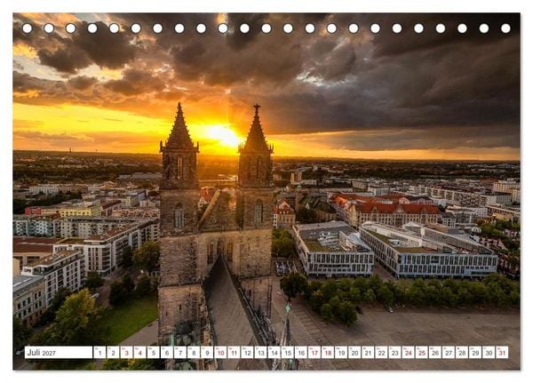Produktbild: Domperspektiven: Magdeburger Dom - Neu gesehen 2027 (Tischkalender 2027 DIN A5 quer), CALVENDO Monatskalender