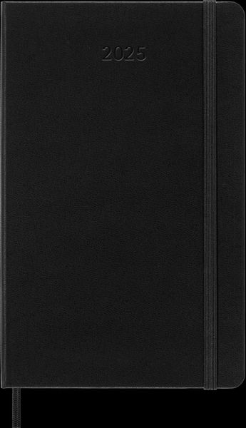 Moleskine Classic 12 Month 2025 Weekly Planner, Hard Cover, Large (5' x 8.25'), Black, 144 pages