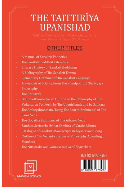 Produktbild: The Taittiriya Upanishad