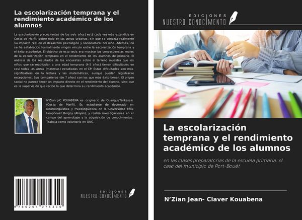 Produktbild: La escolarizaci&oacute;n temprana y el rendimiento acad&eacute;mico de los alumnos