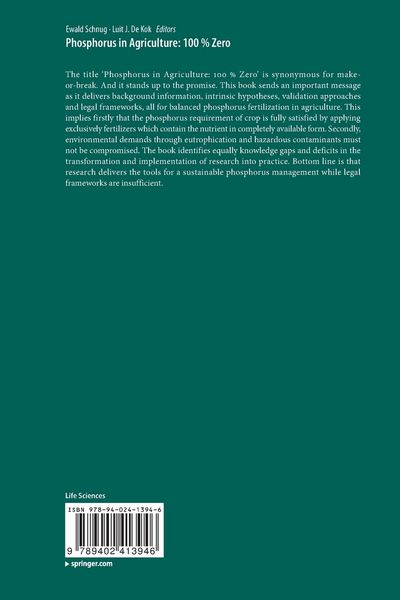 Produktbild: Phosphorus in Agriculture: 100 % Zero