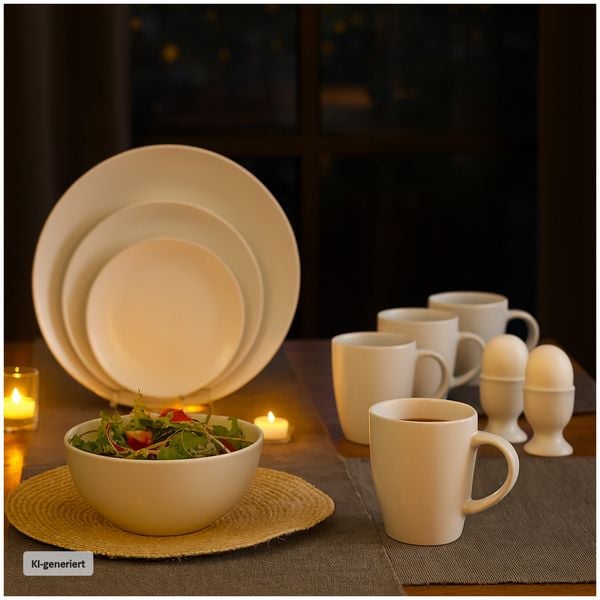 Produktbild: NTK-Collection Geschirrset 20-teilig Wei&szlig; Antonia Geschirrset 20-teilig Wei&szlig; Antonia