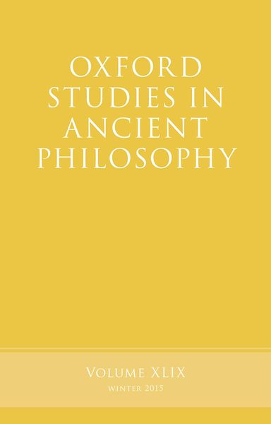 Produktbild: Oxford Studies in Ancient Philosophy, Volume 49